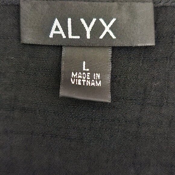 ❤️ALYX V Neck Boho Beaded Gauzy Black Tank Top - Picture 2 of 6